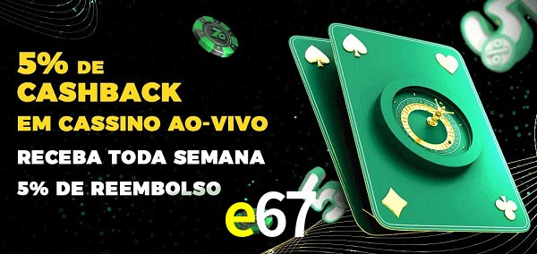 Promoções do cassino ao Vivo e67